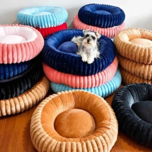 Camas Antiestrés Para Mascotas Tipo Dona Acanalada