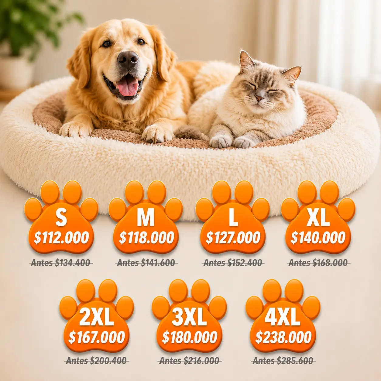 Camas para mascotas tipo dona precios 1